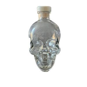 Crystal head vodka clear skull empty bottle & Cork Top